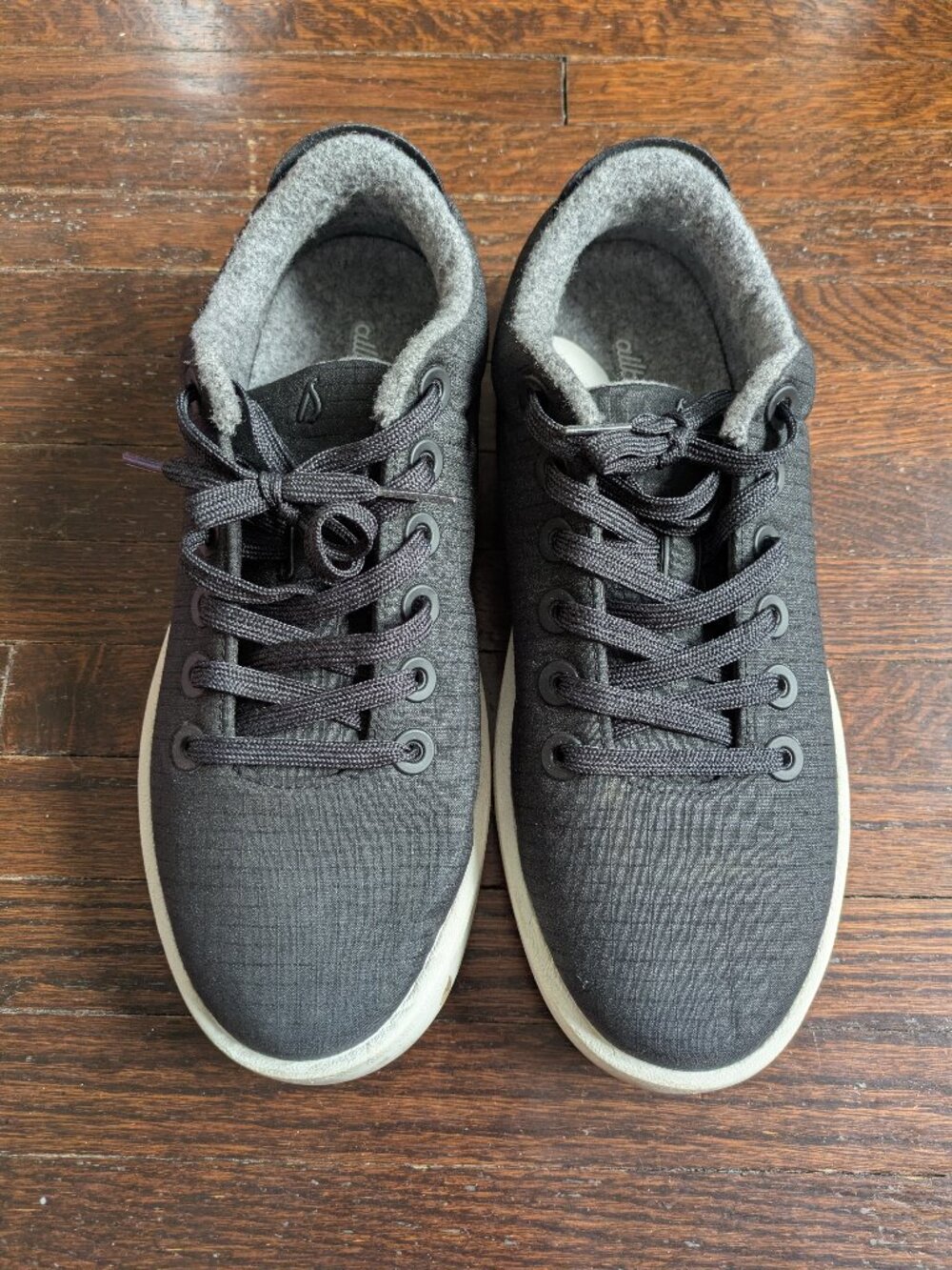Allbirds Wool Piper Sneakers Black Merino Wool Women's Size 9